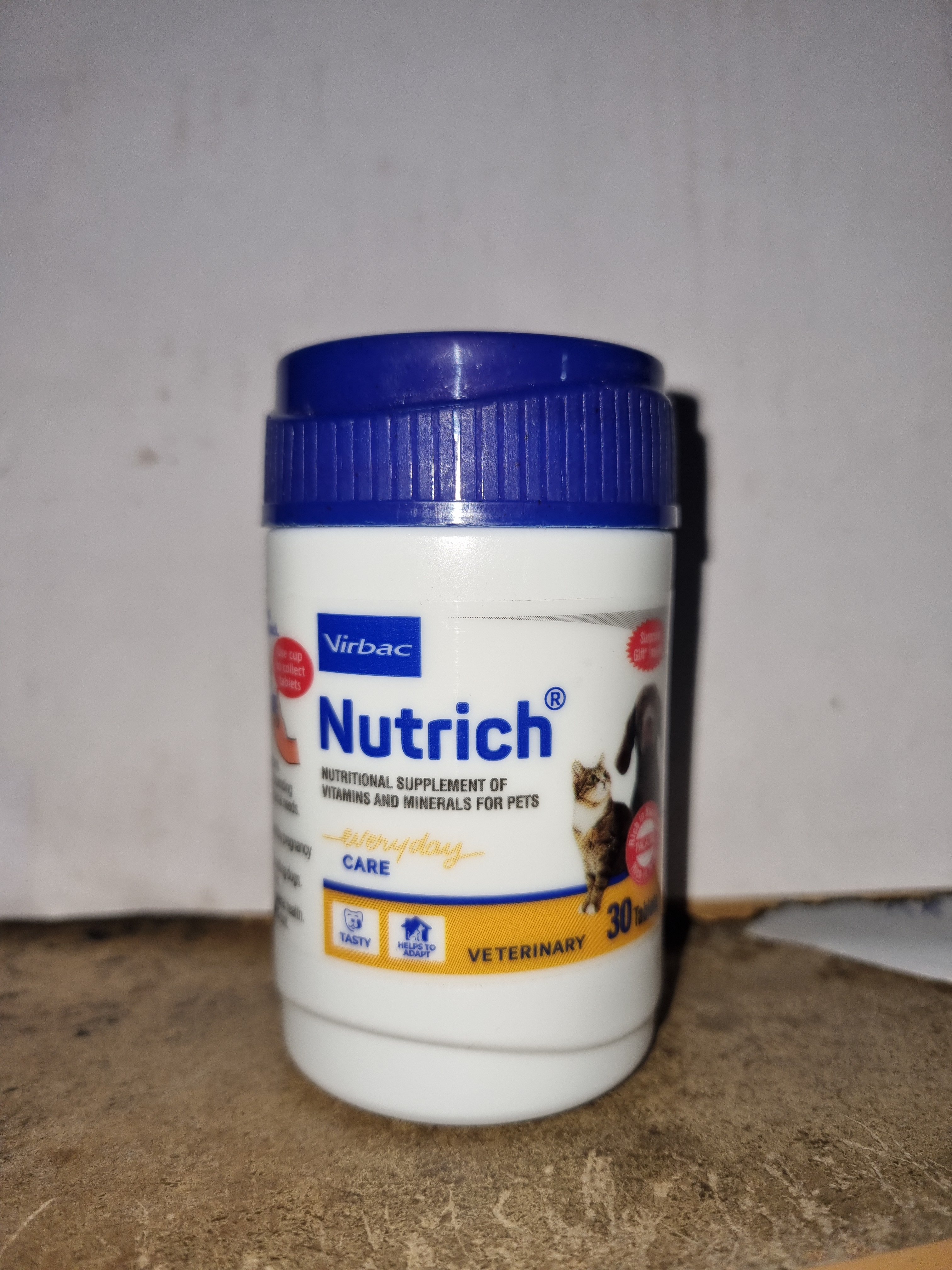 Virbac Nutrich 30 Tablets Multivitamin and Mineral for Dogs and Cats