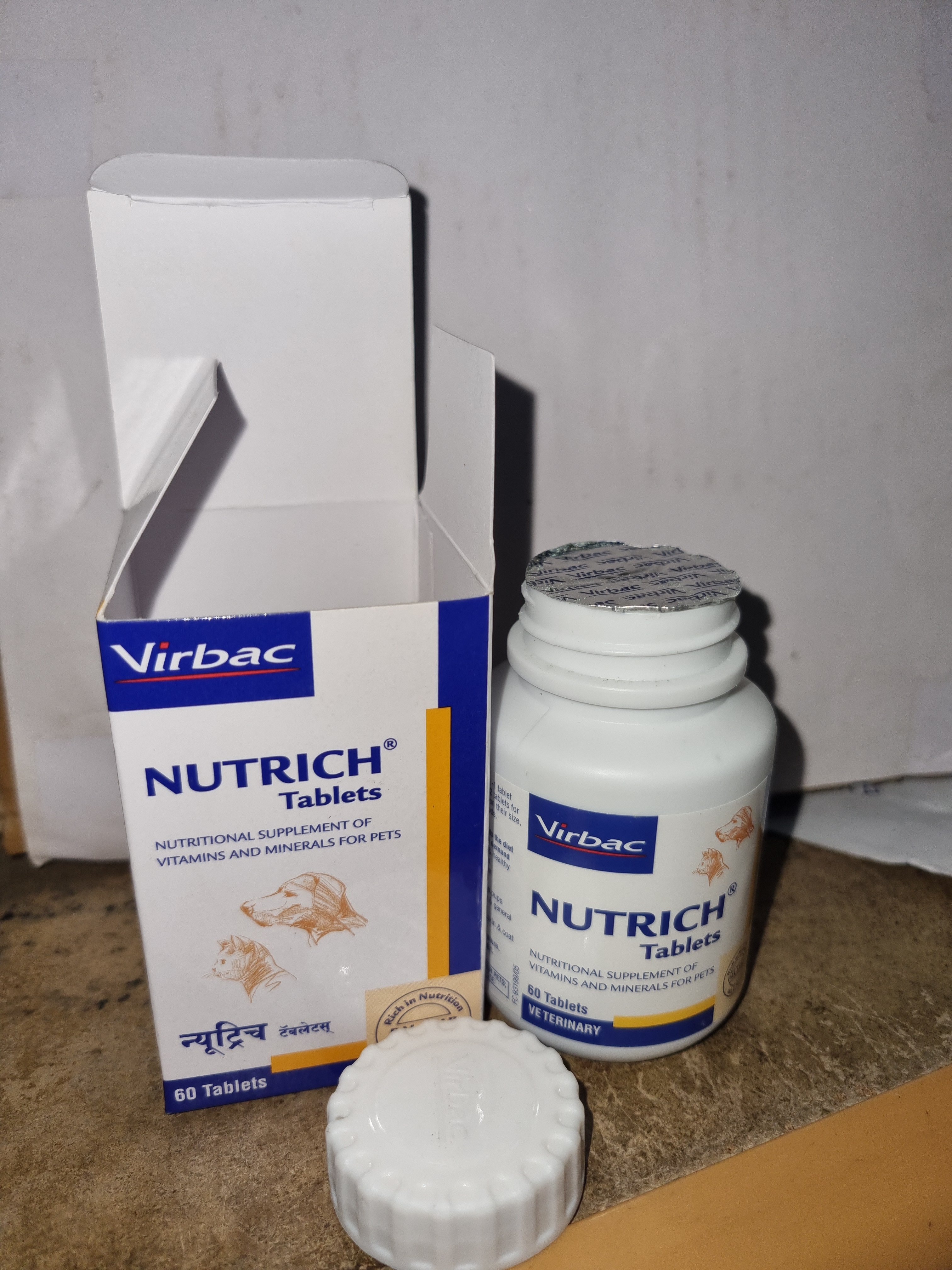 Virbac Nutrich 60 Tablets Multivitamin and Mineral for Dogs and Cats - Image 3