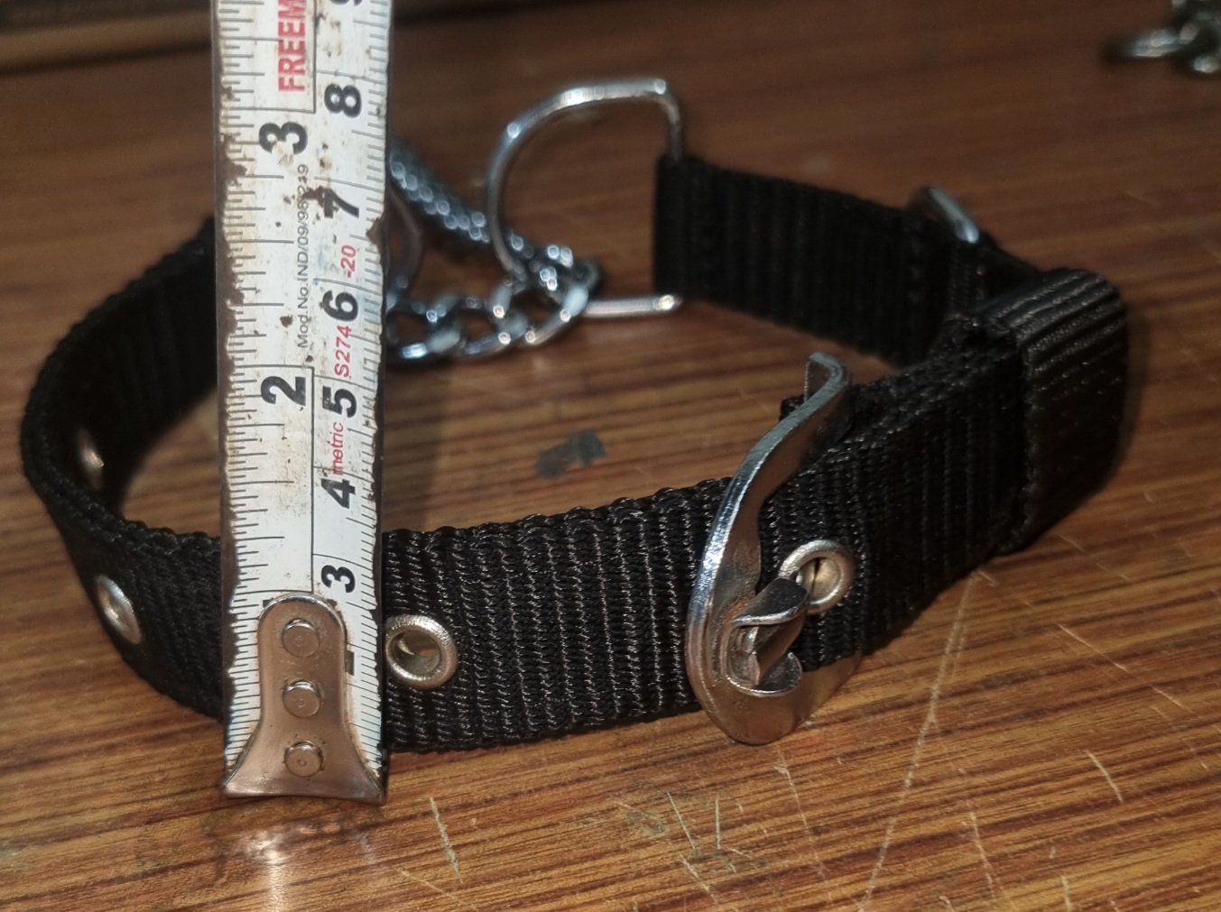 Heavy-Duty 1-Inch Wide Choke Collar for Small & Medium Dogs - Image 2