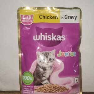 Whiskas Kitten (2-12 Months) Wet Food Chicken Gravy 80g | Nourishing Growth Formula