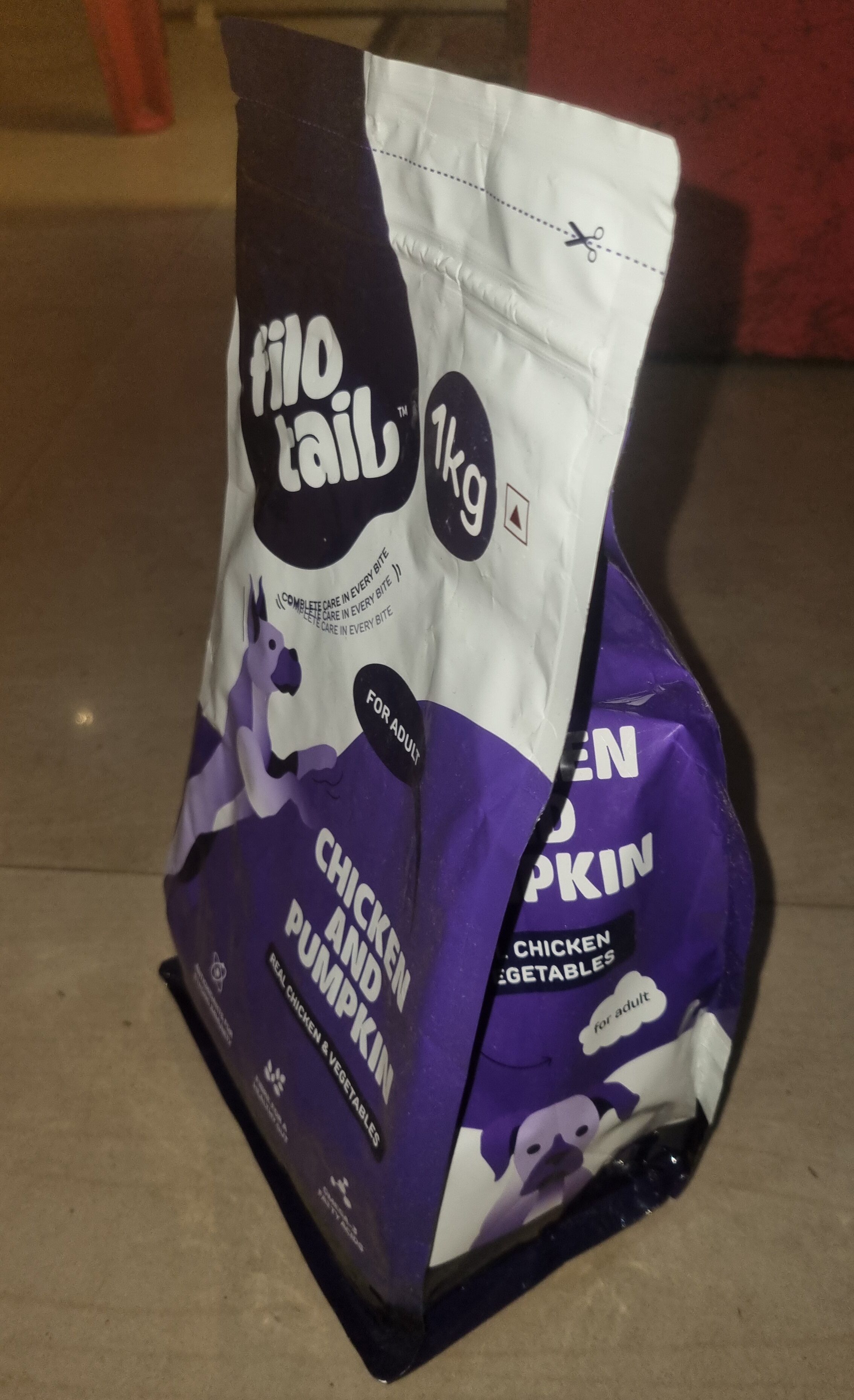 Filo Tail Chicken and Pumpkin Dry Food for Adult Dog 1 Kg - Image 3