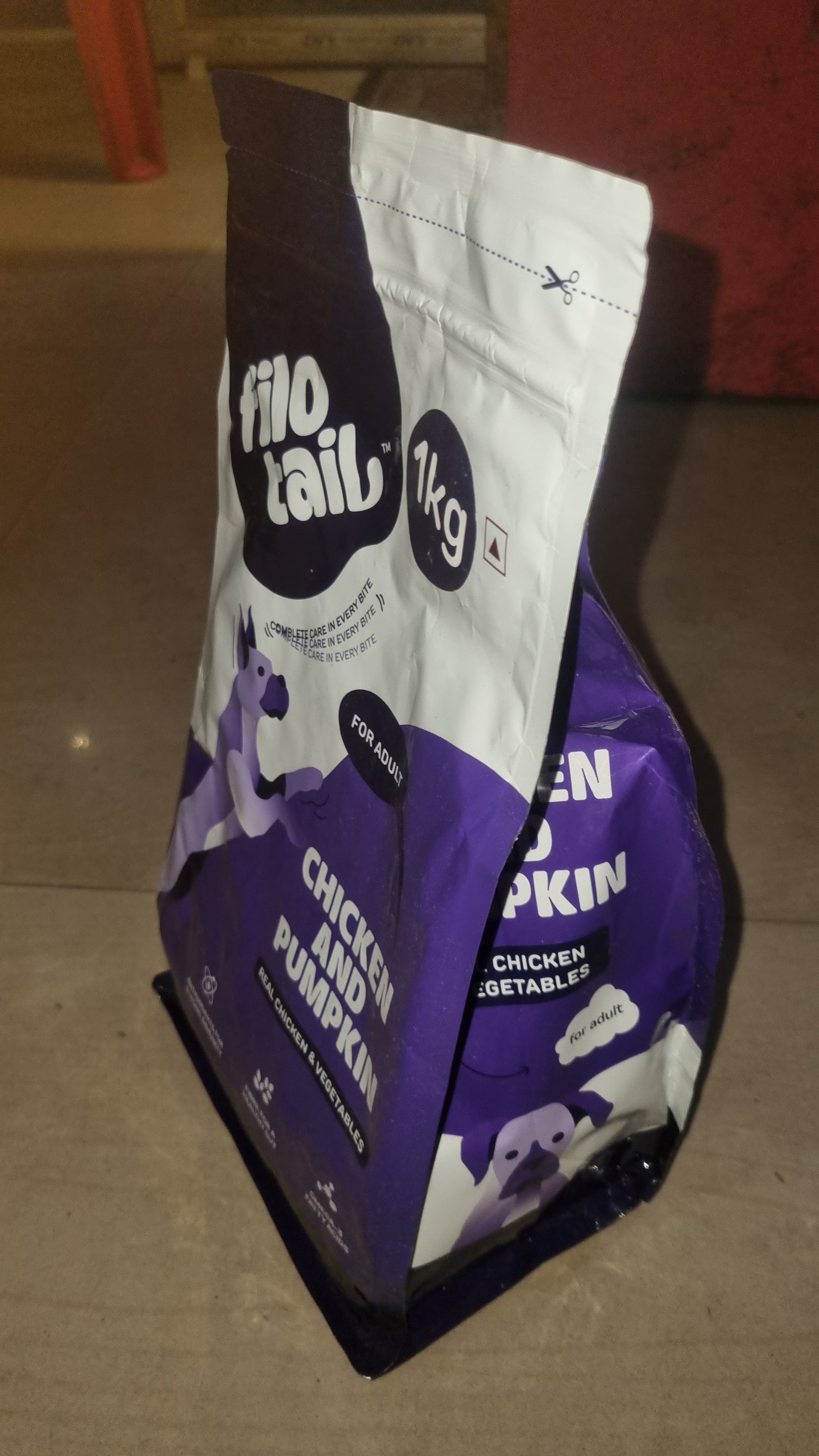 Filo Tail Chicken and Pumpkin Dry Food for Adult Dog 1 Kg - Image 3
