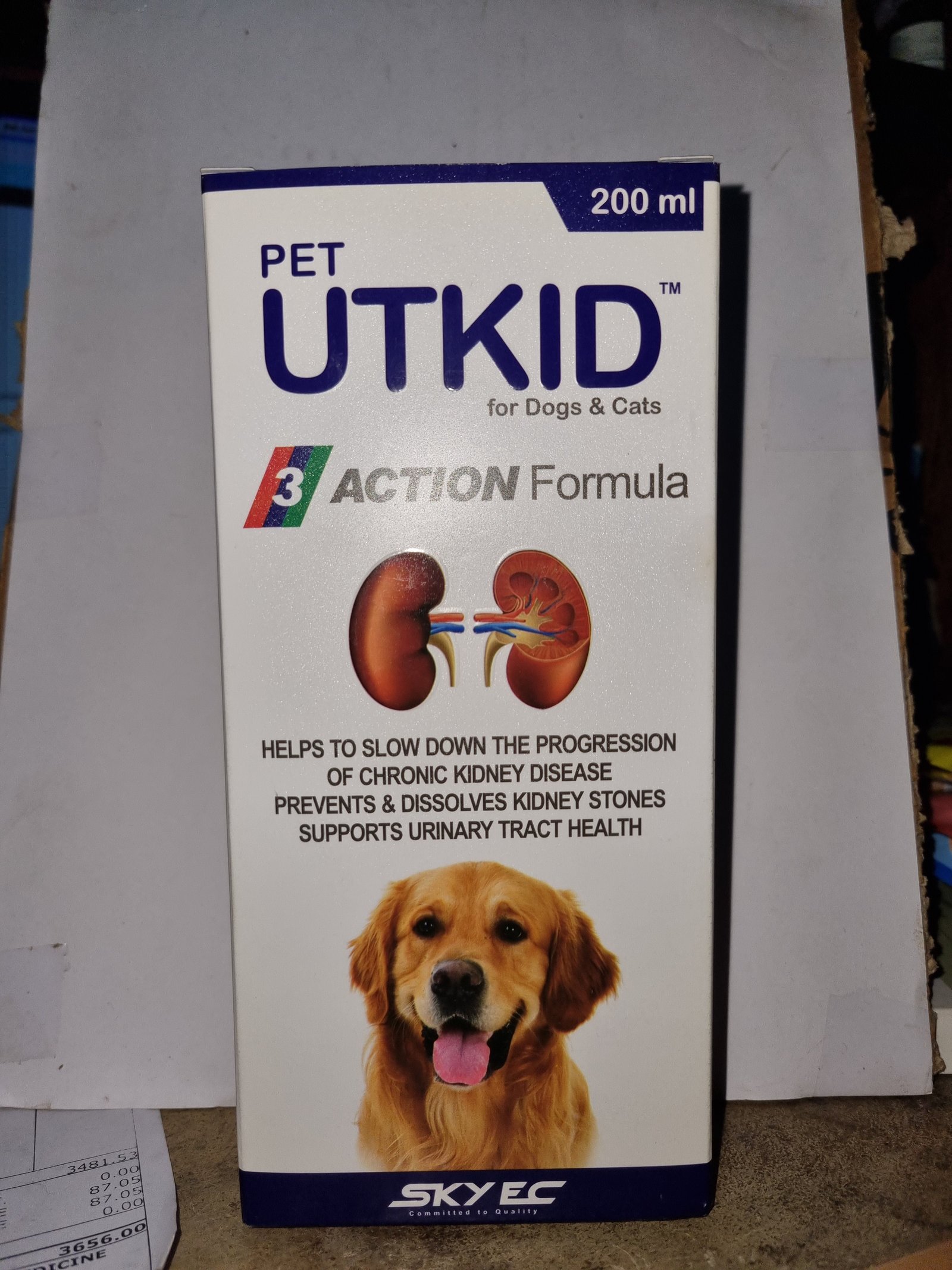SkyEc Pet UTKID Syrup 200ml | Kidney & Urinary Care for Pets