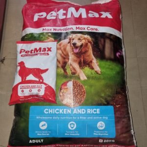 PetMax Adult Chicken and Rice Dog Food 20 kg Bag with 40x500 gm Sealed Packs Inside