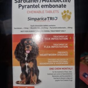 Simparica Trio Tablets Strip of 3 for 5.1 To 10 Kg Dogs