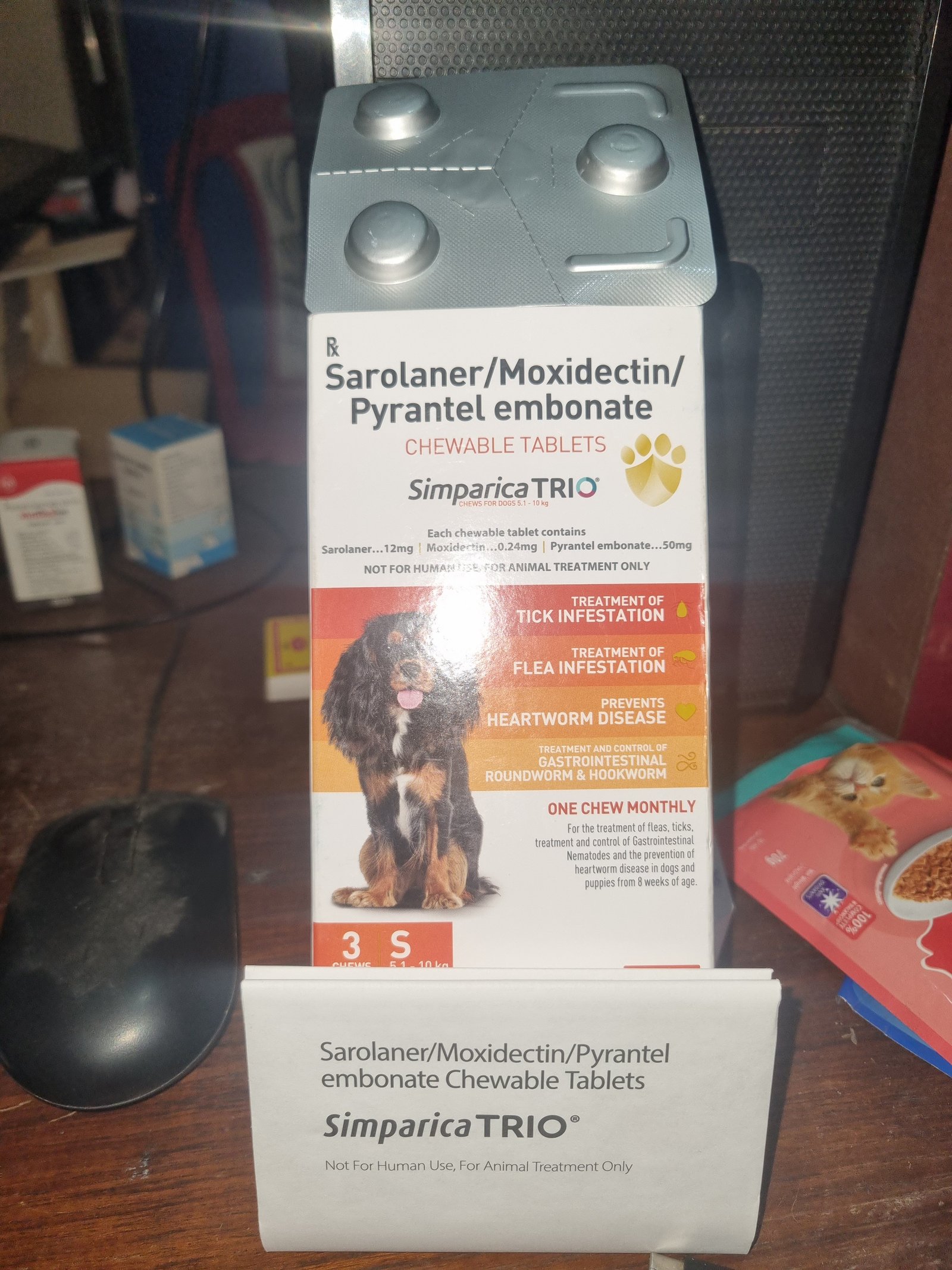 Simparica Trio Tablets Strip of 3 for 5.1 To 10 Kg Dogs - Image 3